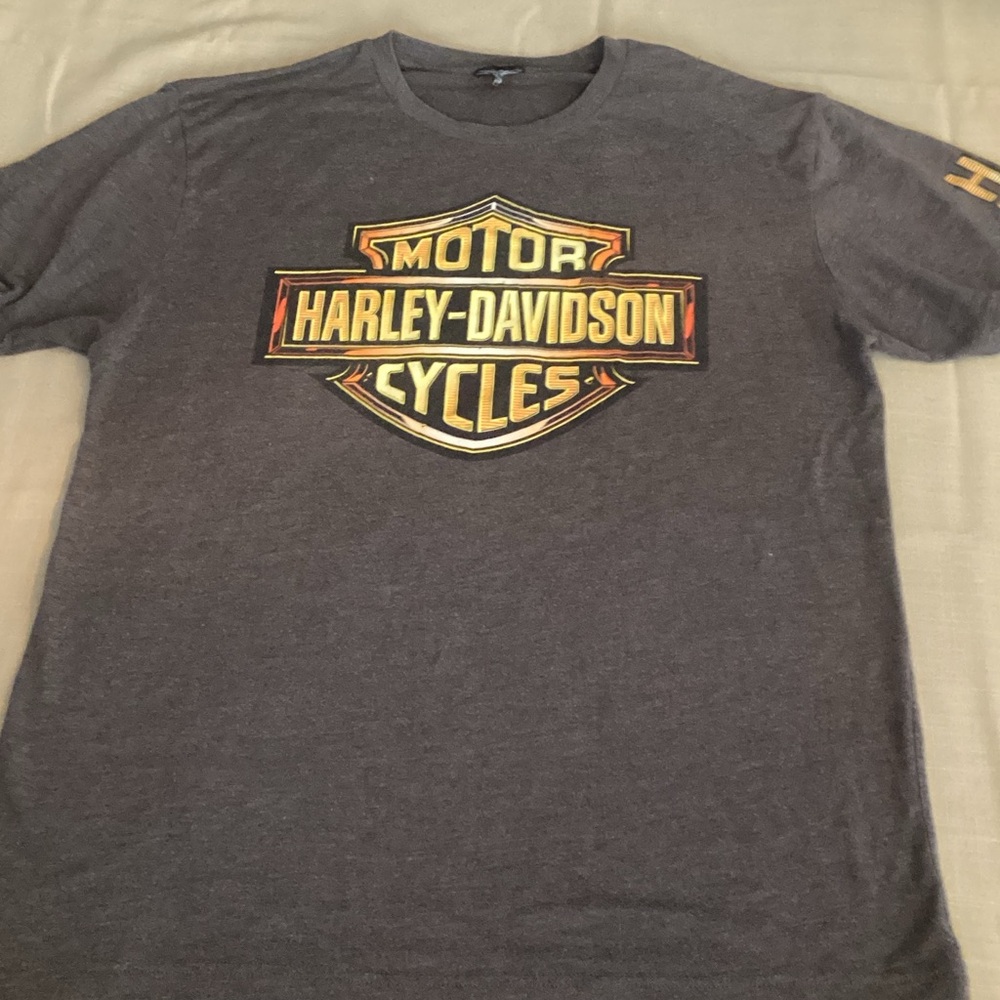 Harley-Davidson Charcoal Tee with Iconic Logo